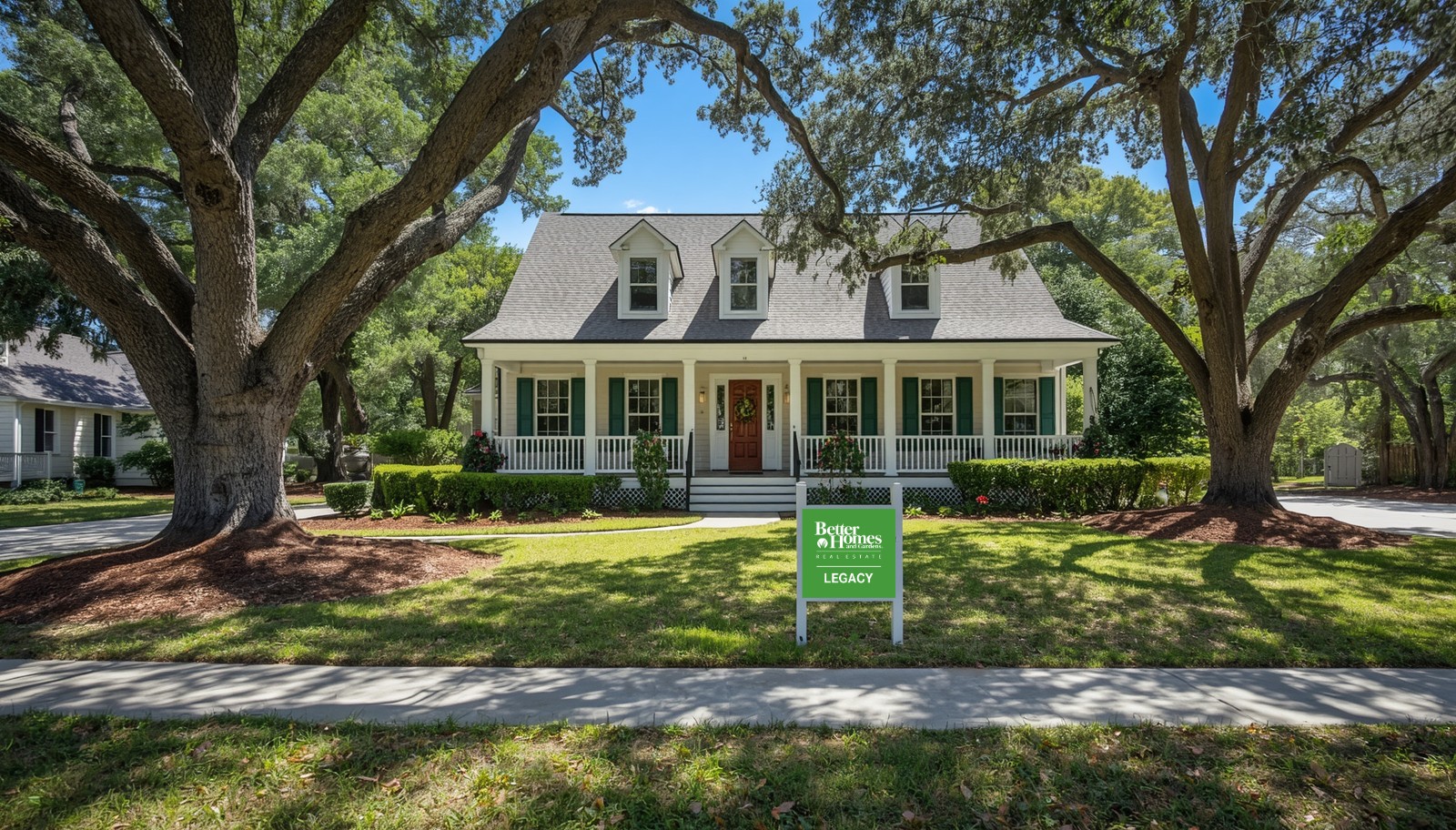Well-maintained Southern-style home with mature oak trees and strong curb appeal in the Metro Savannah area.